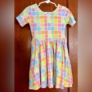 Vivie & Ash - Plaid - Colorful - Twirl Dress - Size 5T